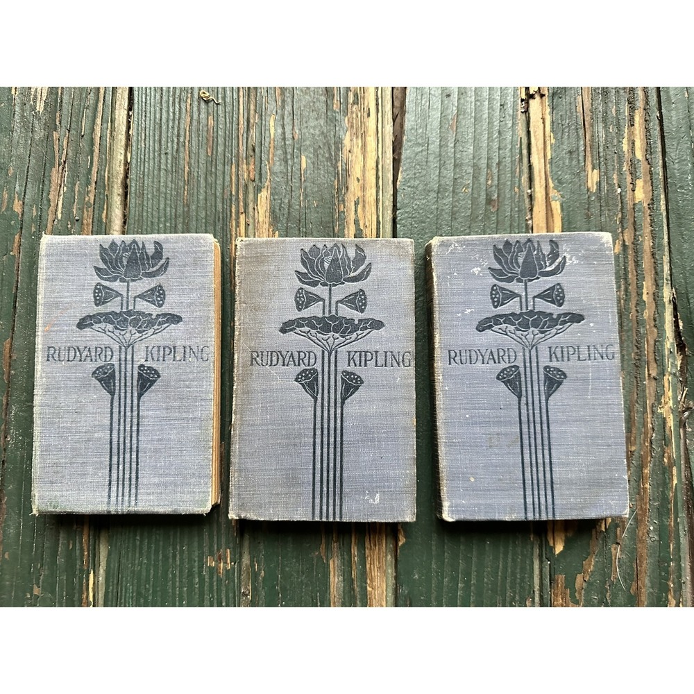 Rudyard‎ Kipling Frank Lovell Company Lot of 3 Mini Vintage Hardcovers
